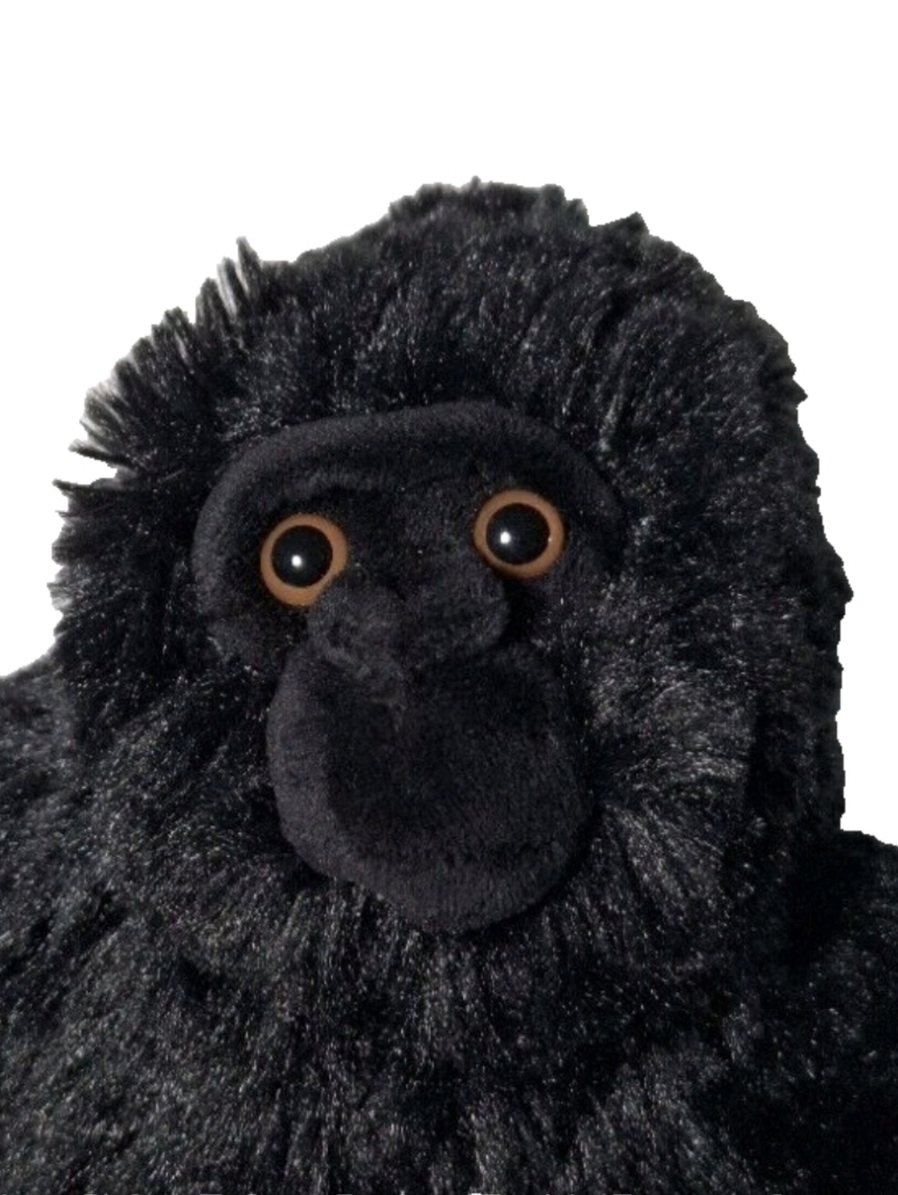 Vintage Black Gorilla Plush Ape Monkey Realistic, 8" Stuffed Toy - Picture 6 of 11